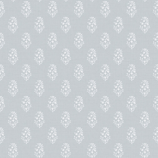 Navy Aqua Straw Flower pattern